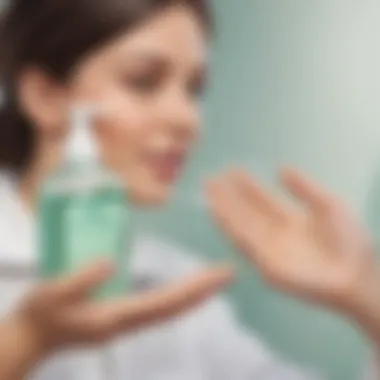 Proper Techniques for Maximum Germ Reduction Illustration demonstrating proper techniques for using soap and sanitizer to maximize germ reduction