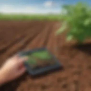 Smart farming technology with plant soil sensors