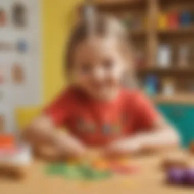 Child playing with playdough