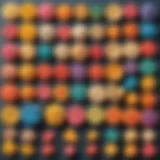 Colorful display of homemade playdough variations