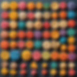 Colorful display of homemade playdough variations