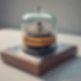 An array of magnets demonstrating magnetic levitation in action.