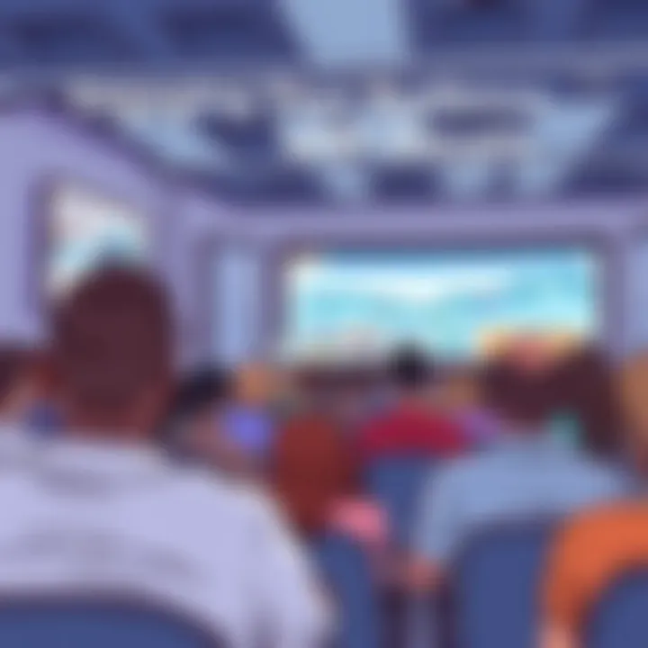 Engaging Your Audience with Visuals An audience captivated by a visual presentation