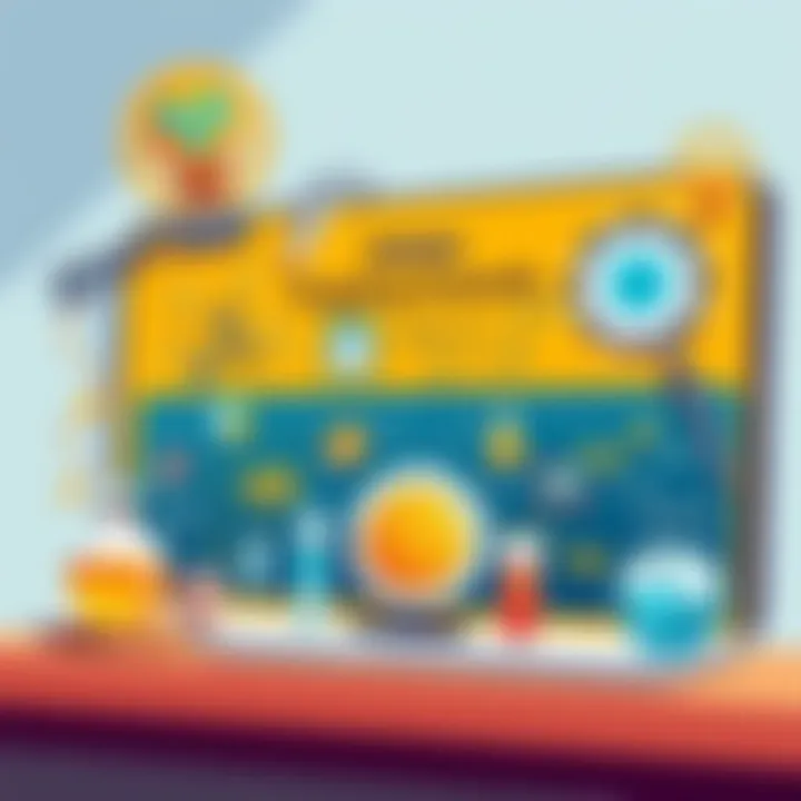 Engaging Scientific Slide Design A visually appealing slide showcasing scientific concepts