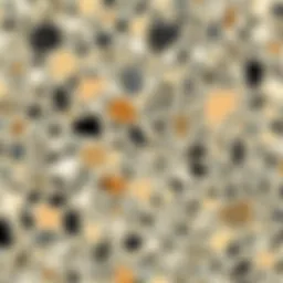 A close-up view of granite showcasing its speckled texture