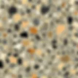 Granite Texture Analysis A close-up view of granite showcasing its speckled texture
