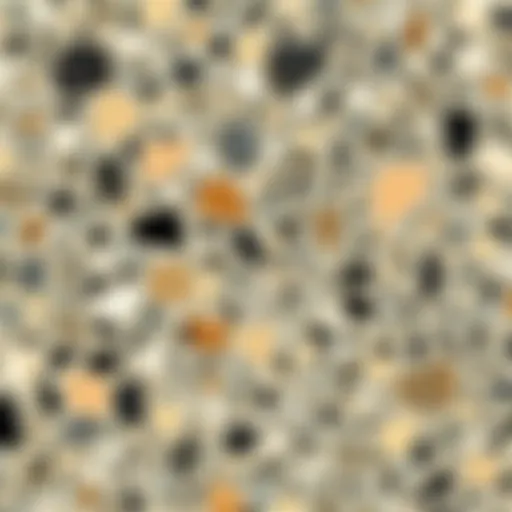 Granite Texture Analysis A close-up view of granite showcasing its speckled texture