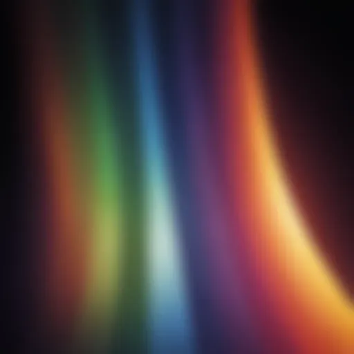 A spectrum of light showcasing various colors