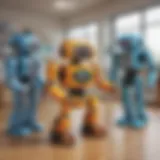 Colorful robotics kits for kindergarten classrooms