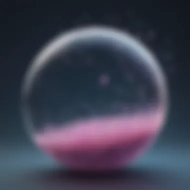 Captivating Bubble Bursting with Sparkling Glitter Particles Bubble Bursting with Glitter Particles