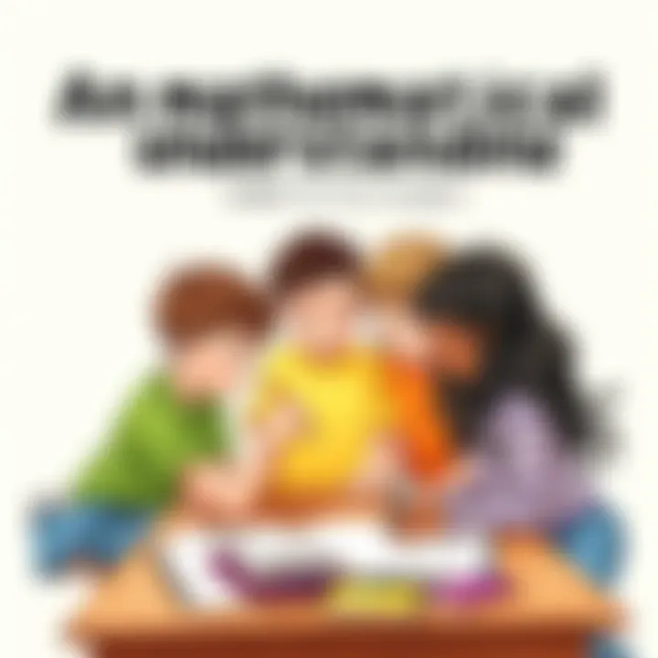 Children collaborating on a math project