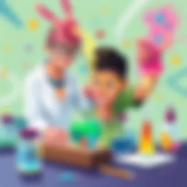 Engaging science experiment with vibrant materials