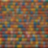 Colorful assortment of LEGO bricks arranged creatively inside Easter eggs
