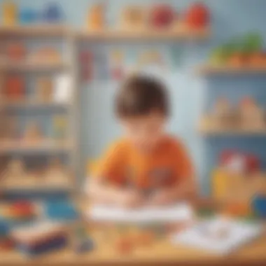 Preschooler Counting Math Objects