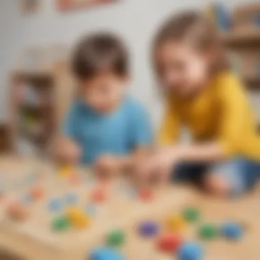 Preschooler Playing Math Game