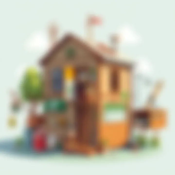 Creative building project with recycled materials