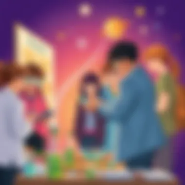 Engaging illustration of a science fair project