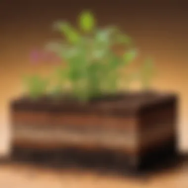 Plant Growth Experiment with Soil Types A vibrant plant growth experiment comparing different types of soil and their effects on sprouting seeds.