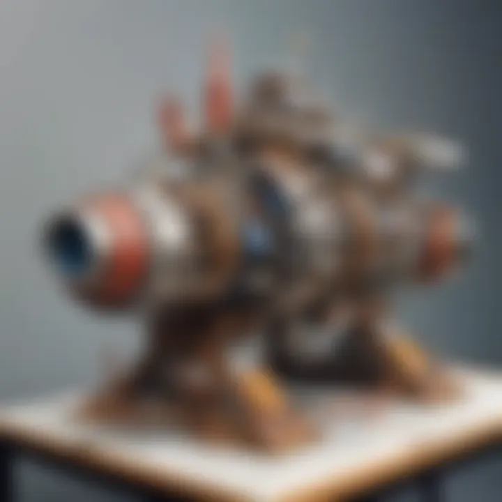 Creative engineering project made from recycled materials