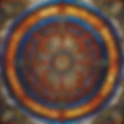 Intricate Geometric Stained Glass Design