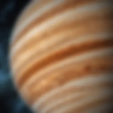 Captivating depiction of the dynamic storms and swirling clouds on Jupiter