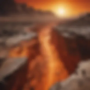 Mercury: The Scorched Planet Illustration showcasing the intense heat and rugged terrain of Mercury