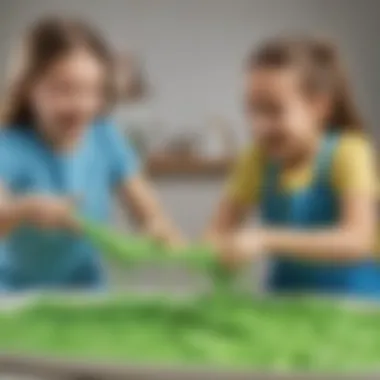 Kids Enjoying Slime Playtime Kids Enjoying Slime Playtime
