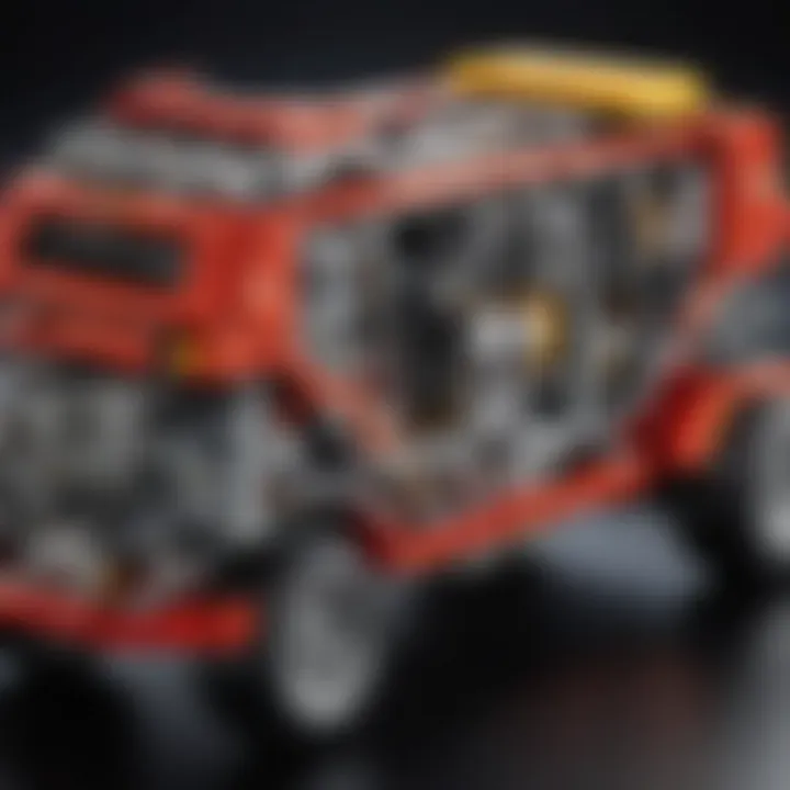 Intricate LEGO Technic Vehicle