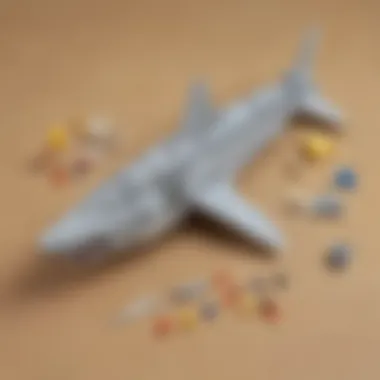 Detailed Close-Up of LEGO Shark Construction