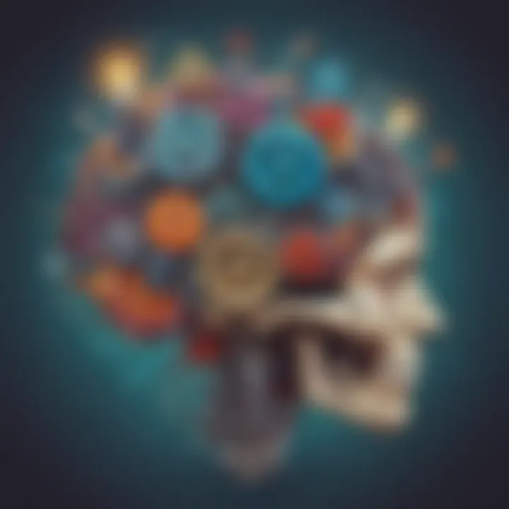 Imaginative depiction of a brain with gears and lightbulbs symbolizing learning and discovery