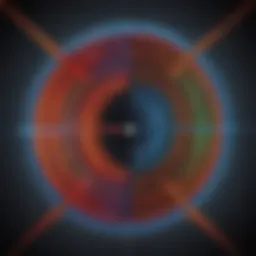Illustration showing magnetic field lines around a magnet