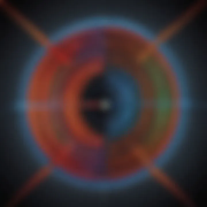 Illustration showing magnetic field lines around a magnet