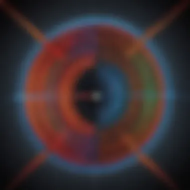 Magnetic Field Lines Visualization Illustration showing magnetic field lines around a magnet