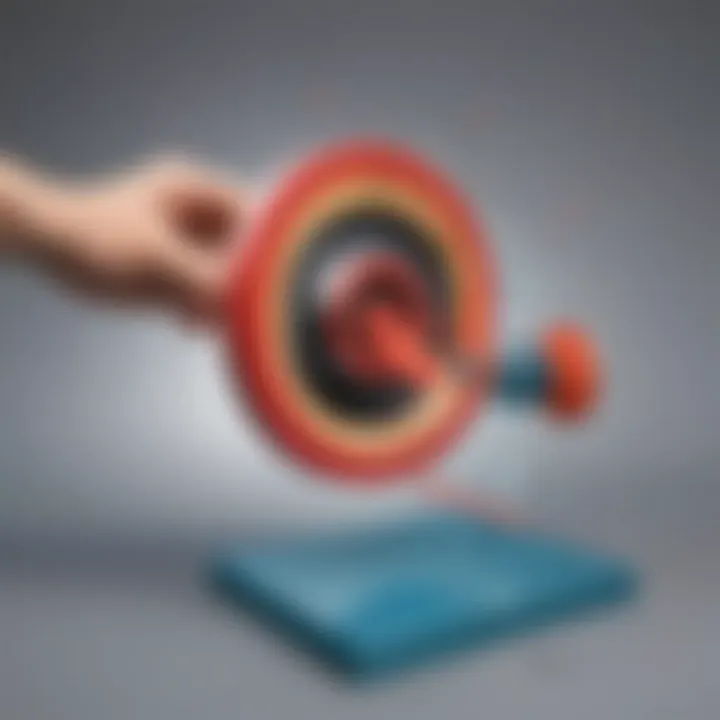 Illustration demonstrating how a magnet attracts or repels objects