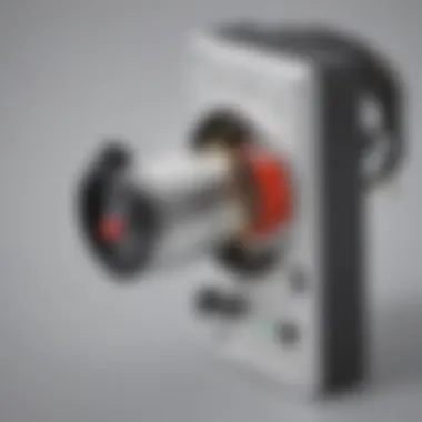 Illustration showcasing the inner workings of a magnet strength meter