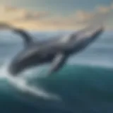 Majestic Humpback Whale in Ocean