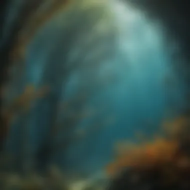 Enchanting Kelp Forest Majestic kelp forest swaying underwater