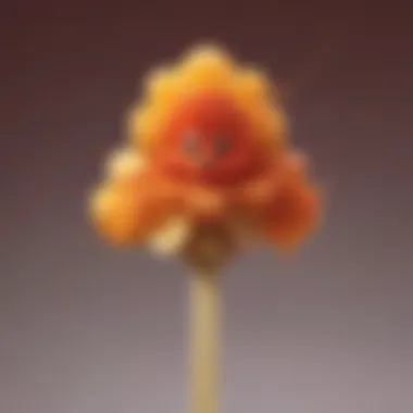 Exquisite Mario Popsicle with Fire Flower Design