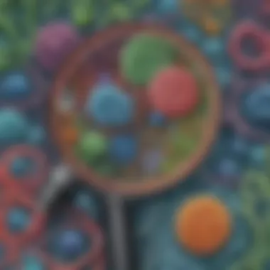 Magnification of Microorganisms Microscope magnifying microorganisms