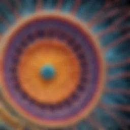 Microscopic view of cellular structures