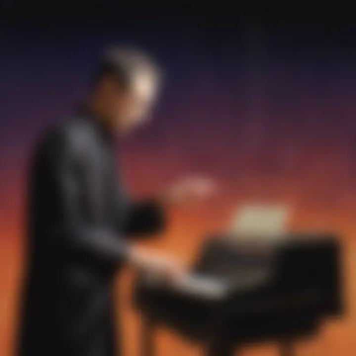 Modern theremin artist creating mesmerizing music on stage