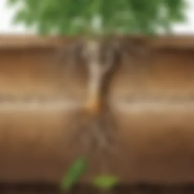 Nitrogen Absorption by Plant Roots Illustration depicting nitrogen absorption by plant roots
