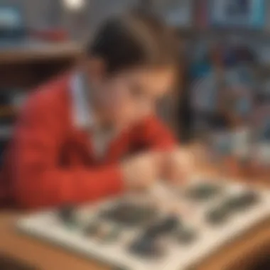 Illustration of a child observing a completed circuit