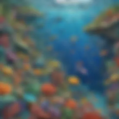 Vibrant Mosaic of Ocean Habitats Ocean Habitats Mosaic of Life