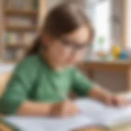 Child Engaged in Learning Activities