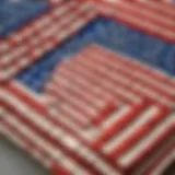 LEGO bricks forming American flag