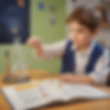 Witnessing the Marvels of Physics in Action Preschooler observing a fascinating physics demonstration