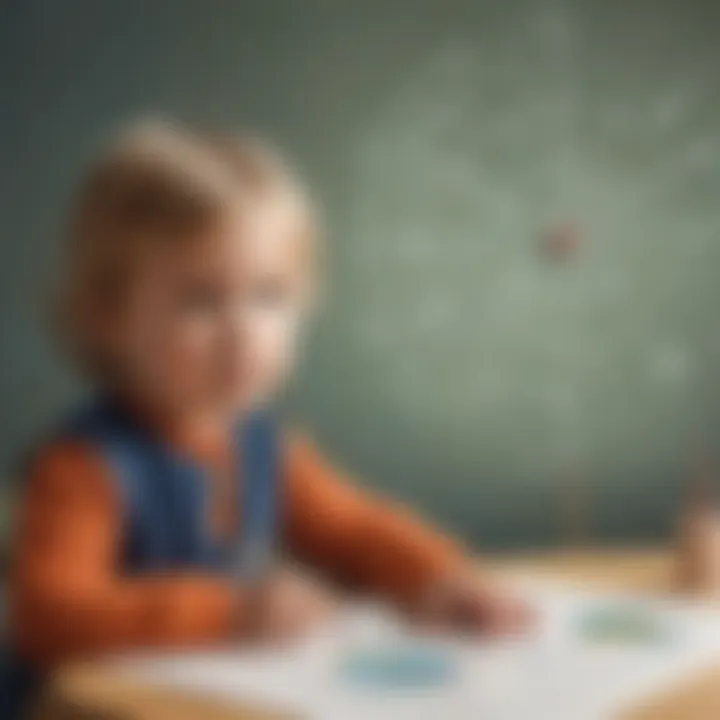 Preschooler exploring wind direction experiment