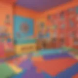 Colorful printed construction paper in educational settings