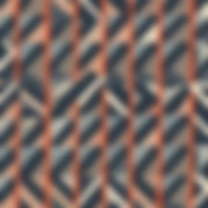 Modern geometric fabric print with a minimalist design